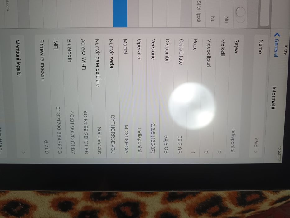 vand ipad 64GB ca su nota 9/10