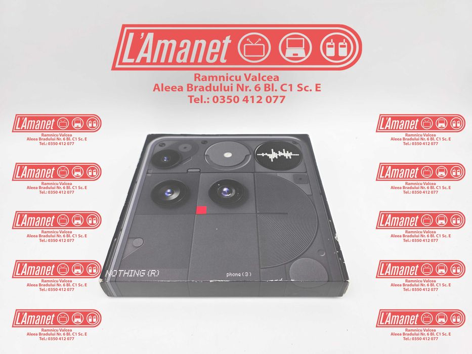 Nothing Phone 3 Black 12 Gb Ram 256 Gb Memorie Nou FullBox