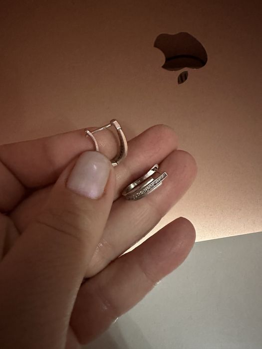 Cercei din argint,stantati