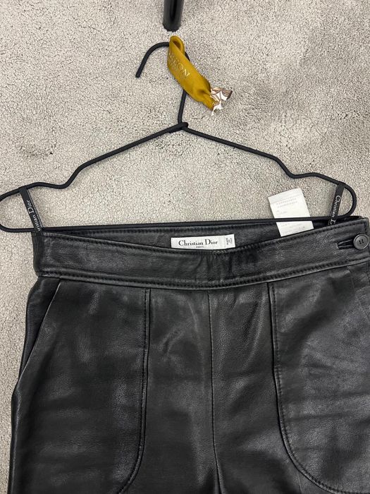 Pantaloni de piele Christian Dior