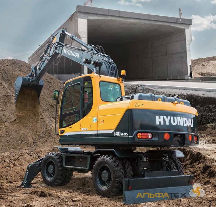 Услуги колёсного эксковатр