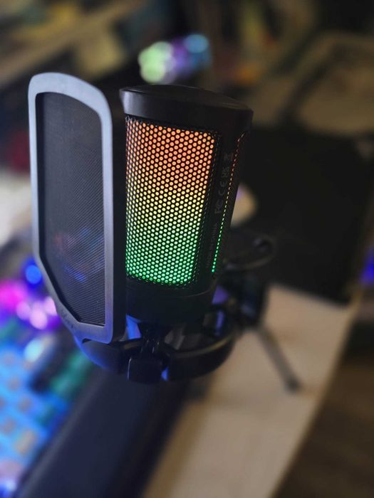 Microfon Fifine A6V Black Rgb