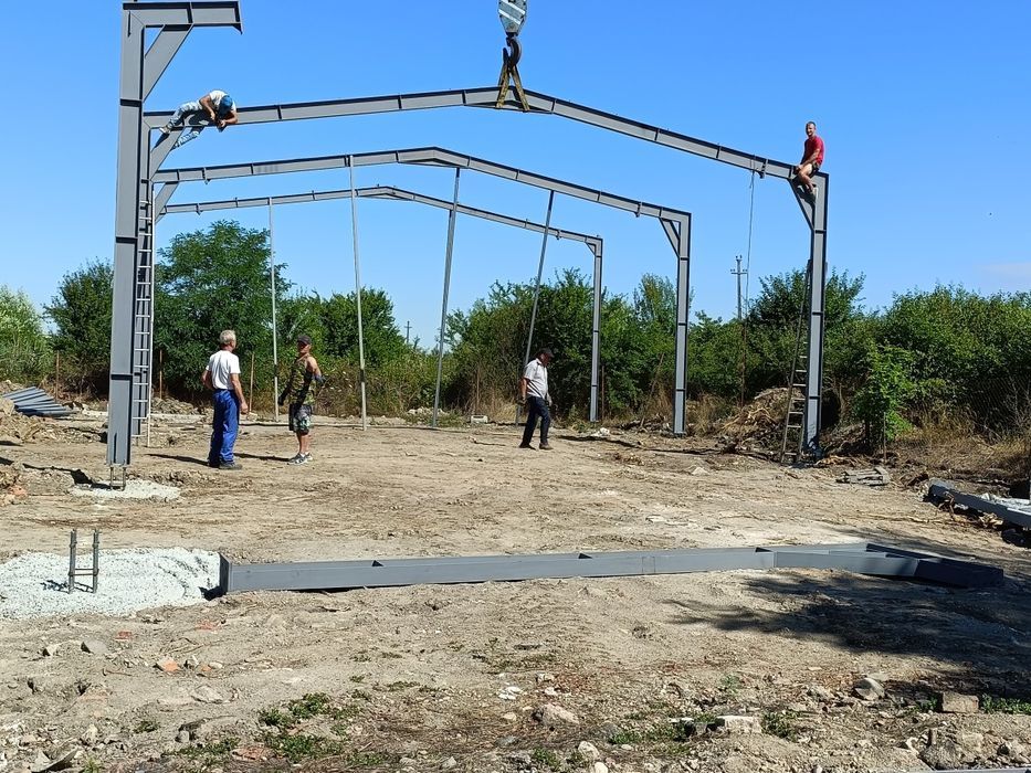 Hala pe structura metalica 12x31x5 depozitare cereale