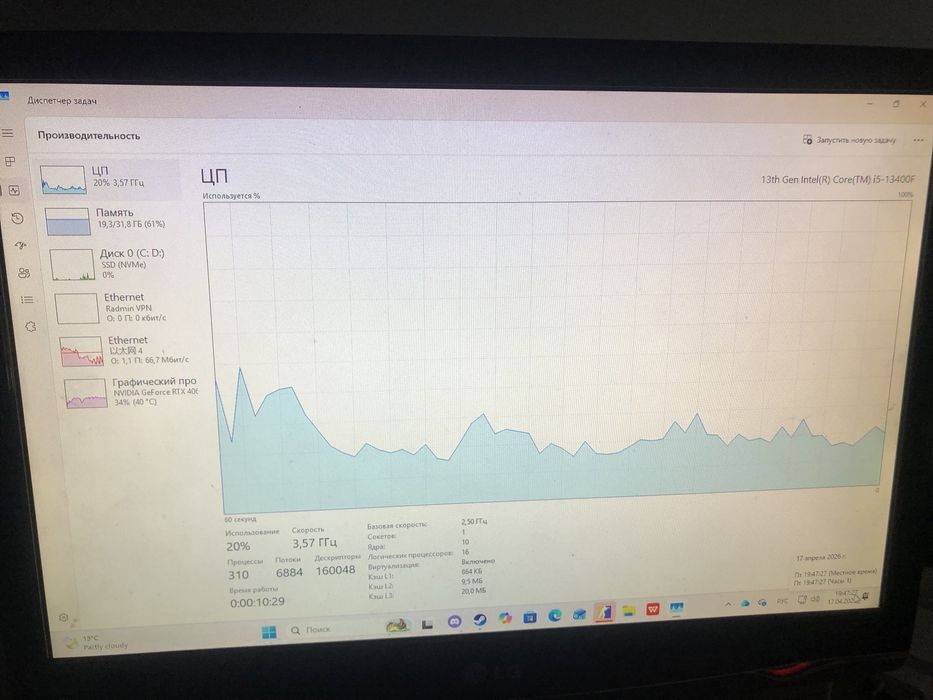 RTX 4060 I5 13400F 32GB 1TB