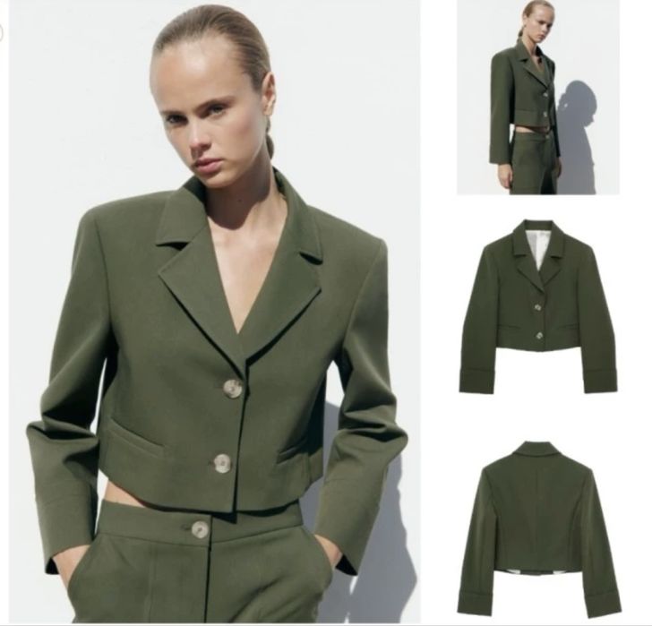 Пиджак укороченный Zara новый