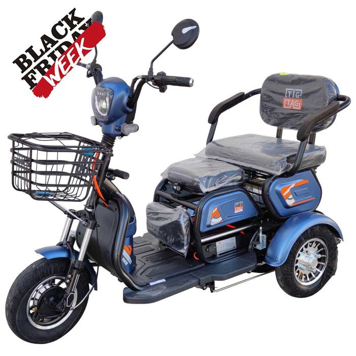 Електрическа триколка М19 48В 20 АЧ алуминиеви джанти