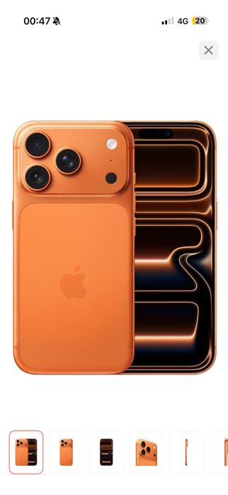 Смартфон Apple iPhone 17 Pro 256Gb Dual eSim оранжевый