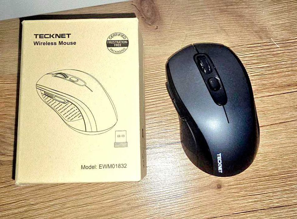 TeckNet EWM01832 Bluetooth Mouse - ергономична безжична мишка (черна)