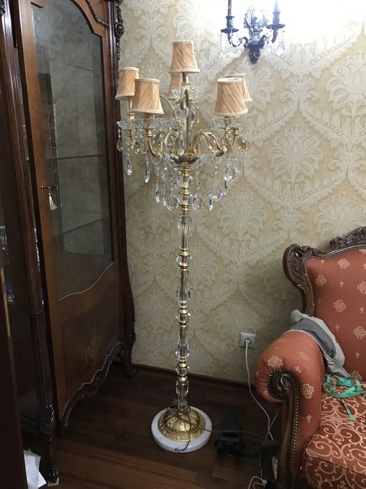 Торшер светильник. Хрусталь