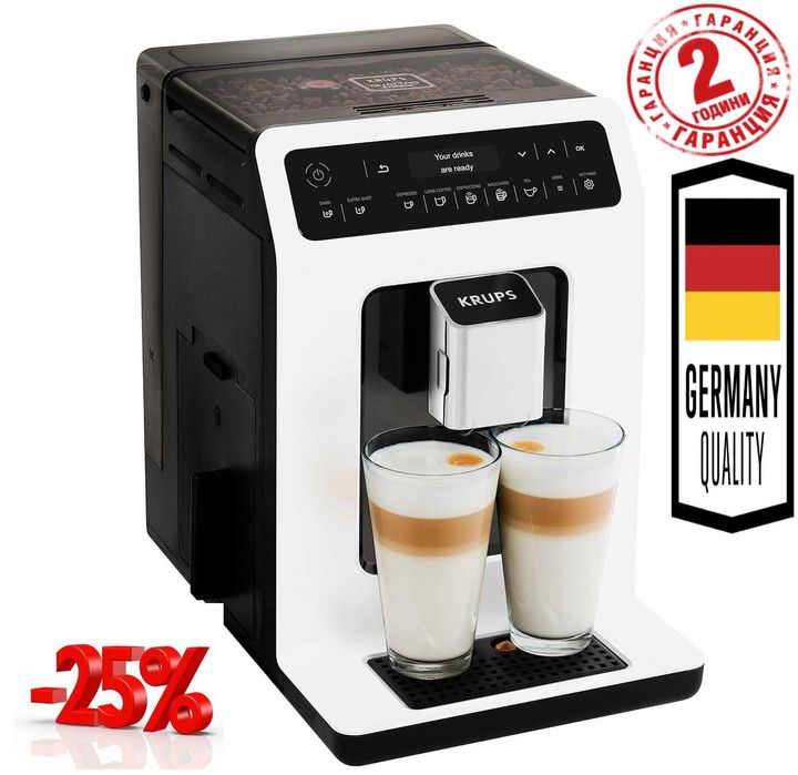 ПРОМО Нов Кафеавтомат Кафемашина Krups Evidence EA8901 1450W, Гаранция