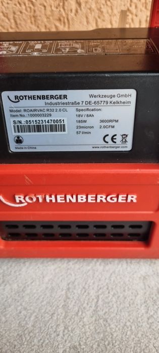 Rothenberger ROAIRVAC R32 2.0 Cl Pompa Vacum