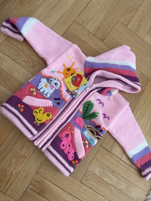 Бебешка перуанска жилетка 50% вълна