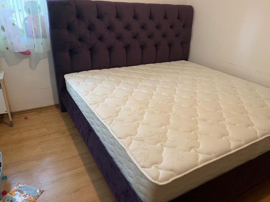 Pat si saltea 200 x 200 Askona stare perfecta