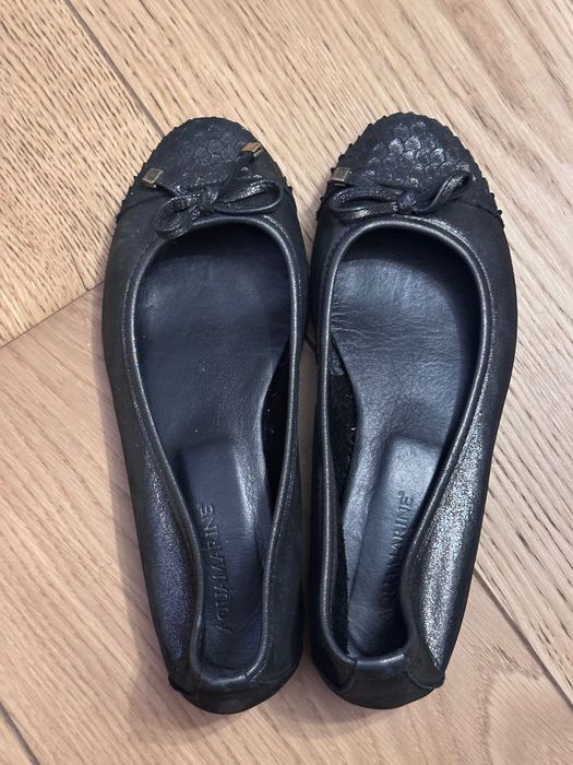 Черни кожени обувки - 36 номер