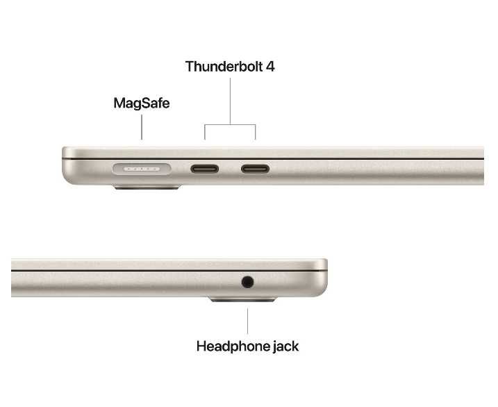 Apple MacBook Air 13", M4, 10 nuc. CPU 8 nuc. GPU, 16/256GB, Starlight