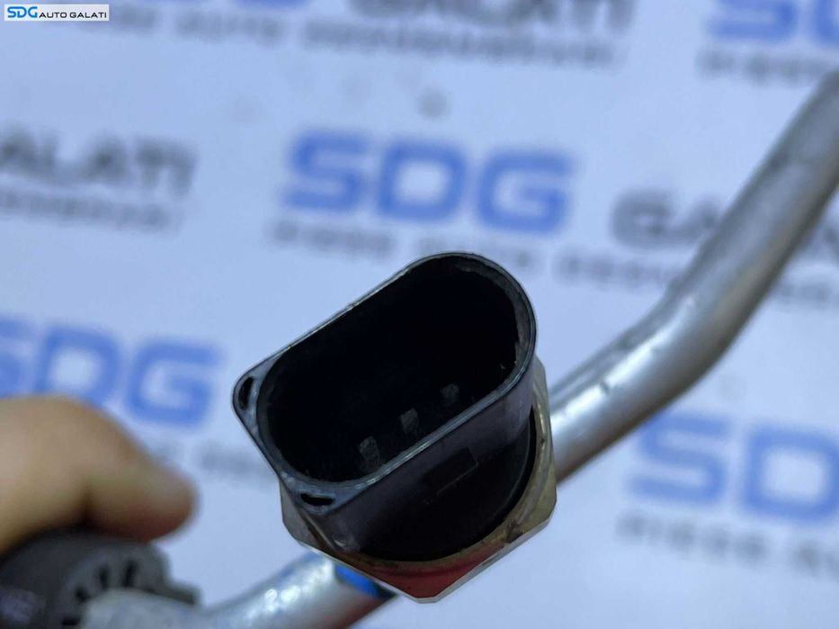 Furtun Conducta Teava cu Senzor Radiator Compresor AC Aer Conditionat Clima Volkswagen Polo 6R 2010 - 2014 Cod 6R2820741AA 5K0959126 [L8810]