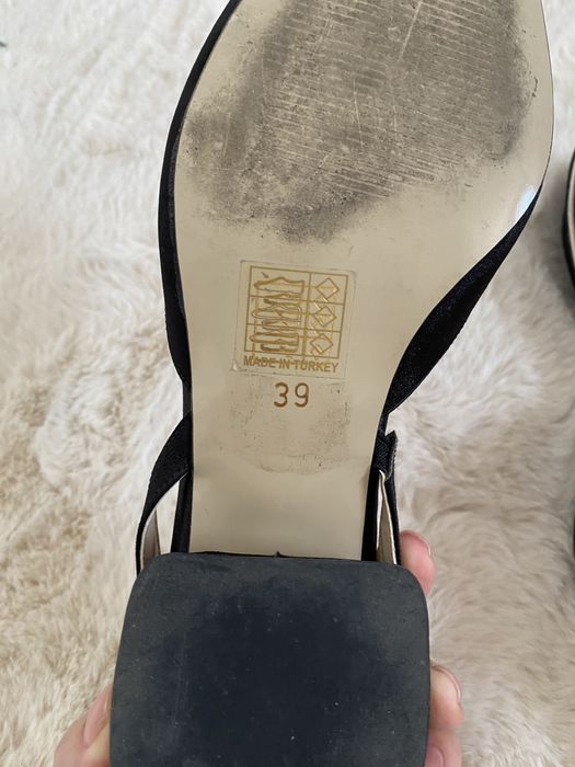 Balerini eleganti din satin,BENAZA, marimea 39