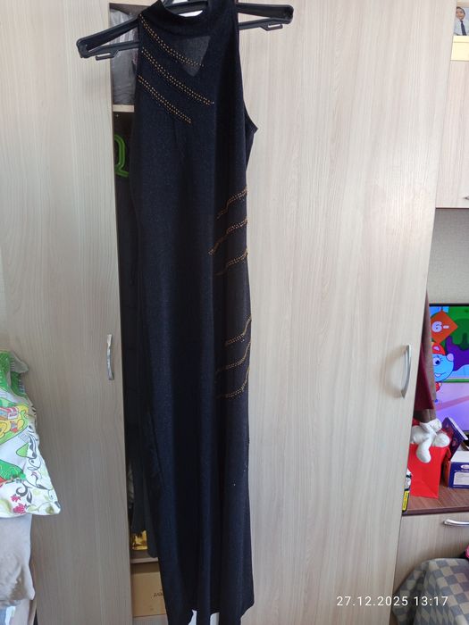 Вечернее платье 'американка"  чёрное .