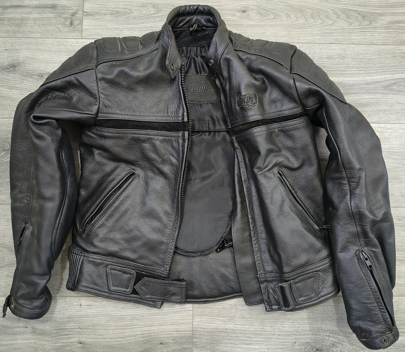 Geacă moto piele full protecții, Louis, S/38