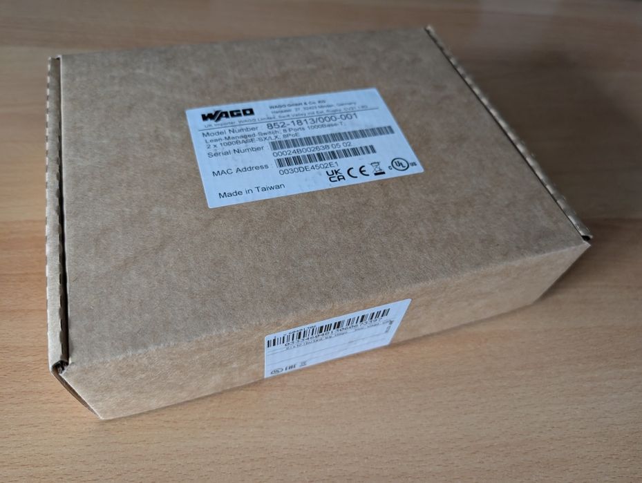 Switch WAGO POE  1000BASE-T 852-1813 montura DIN