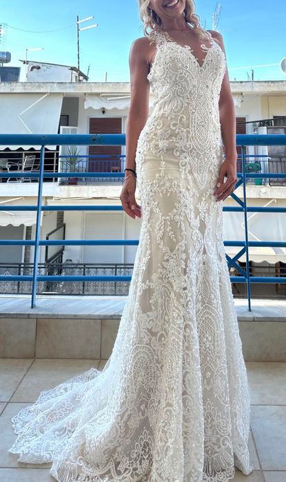 Приказна Булченска рокля Areti Demetrios , отлично състояние.