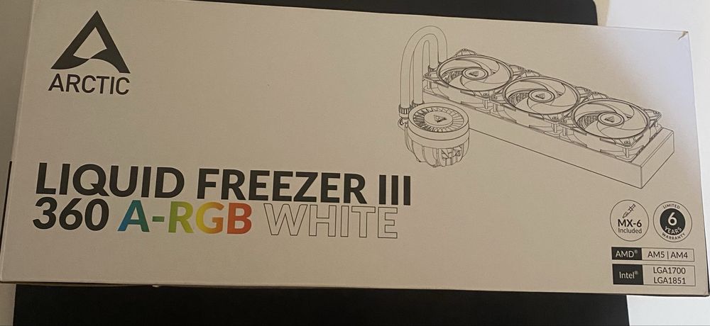 Воден охладител Arctic - Liquid Freezer III 360 A-RGB White, 3x120 mm