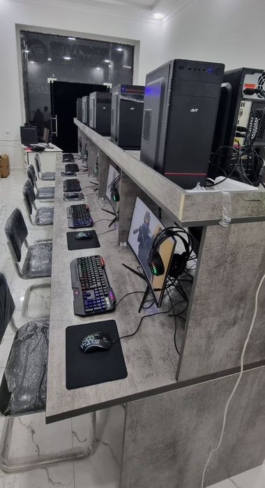 Game Club uchun 10ta igravoy Kompyuterlar stol stullari bn tayyor