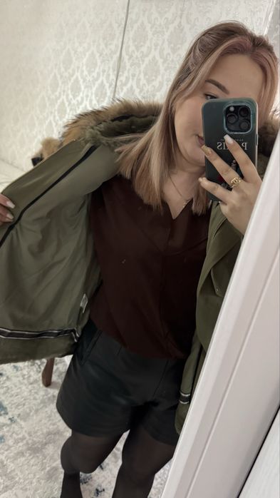 Парка, из меха кролика - 15 000 тг