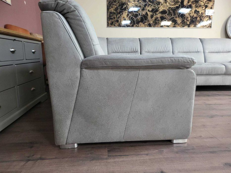 Светло сив ъглов диван от плат PP-HS10002