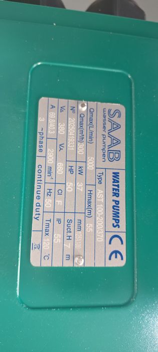 Насос центробежный 37 кВт