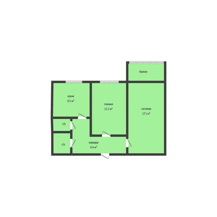 Продажа 2-комнатной квартиры