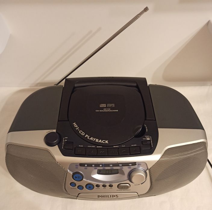 Philips Soundmachine CD+MP3, Radio FM+MW, Casetofon