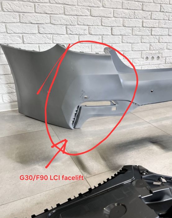 Задна броня M  G30 F90 LCI М прагове G30 F90 дифузьор дифузер BMW G31