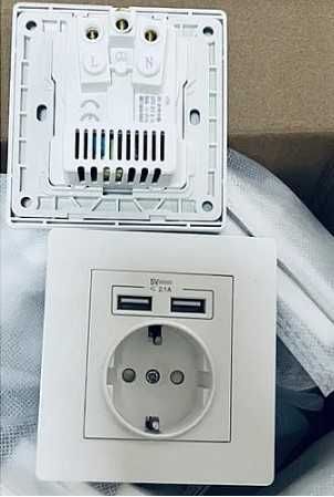 Контакт с 2 USB порта за зареждане на телефон