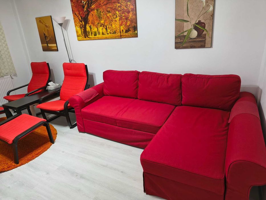 Slanic Moldova, vand apartament mobilat ,3 camere,2 bai,2 balcoane.