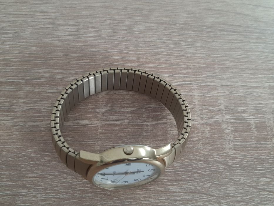 Ceas Timex Easy Reader Gold - Indiglo - Curea Elastică Stare Excelenta
