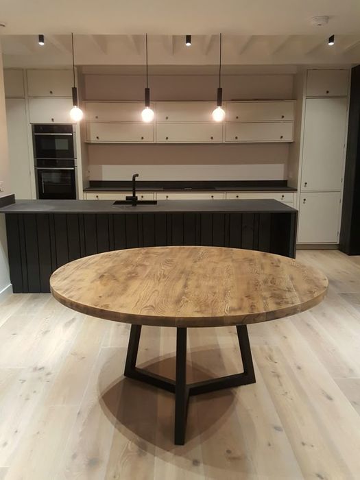 Стол круглый. Dumaloq stol. Подкаст. Лофт стол