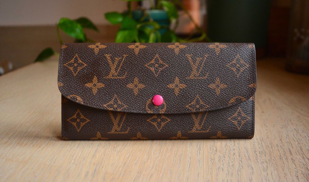 Дамско портмоне Louis Vuitton в кафяво и цикламено