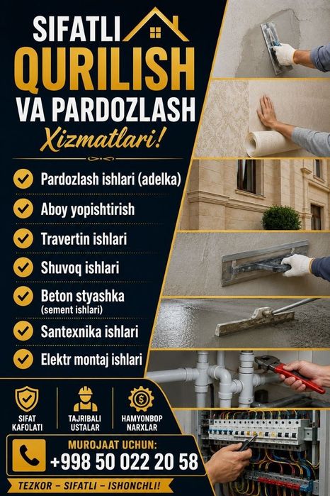 Ustachilik xizmatlari