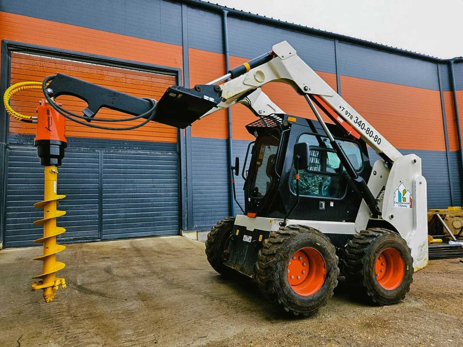 Гидровращатель (ямобур) Impulse M5 на мини-погрузчик JCB SSL 175