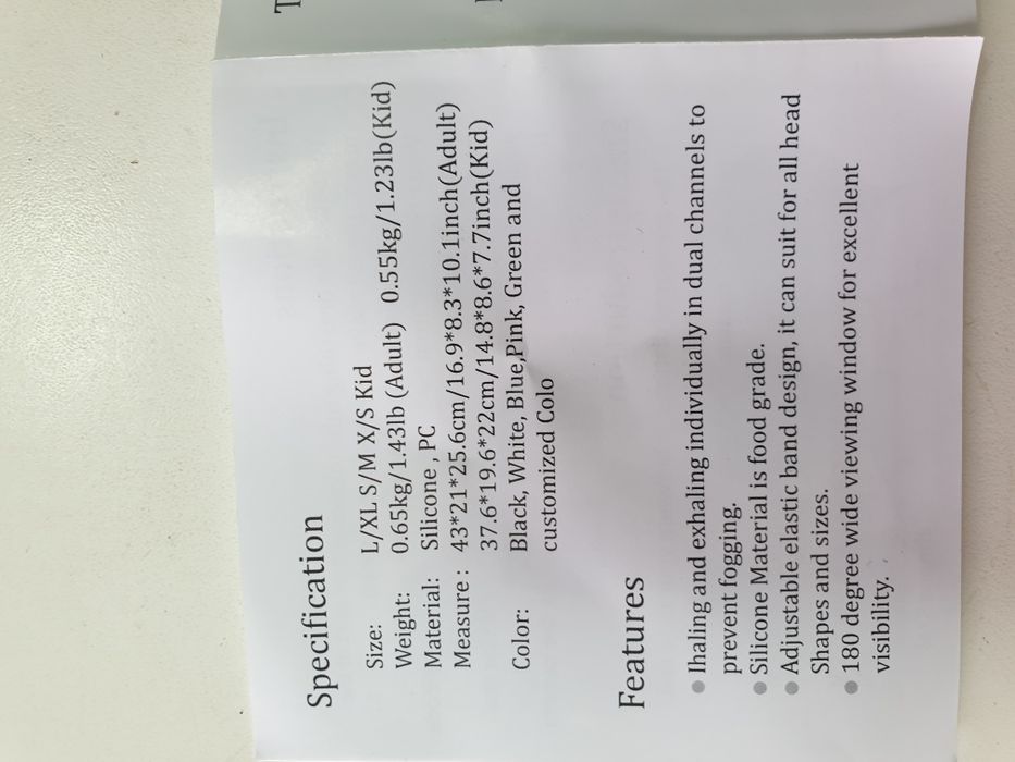 НОВИ Маски за плуване fullface