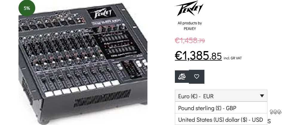 Peavey XR 800F+ Powered Mixer