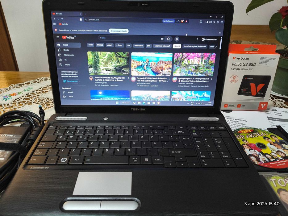 Laptop Toshiba Satellite Pro L650-MP deosebit, SSD nou garantie !