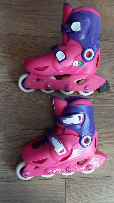 Детски ролери номер 30-32 розови Oxelo play 3