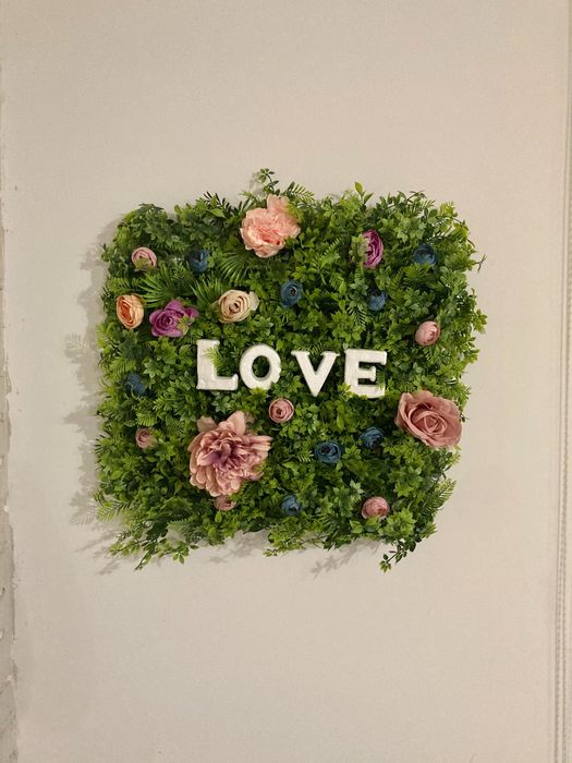 Картина / пано с цветя 3D за дома / парти / сватба / букви декорации