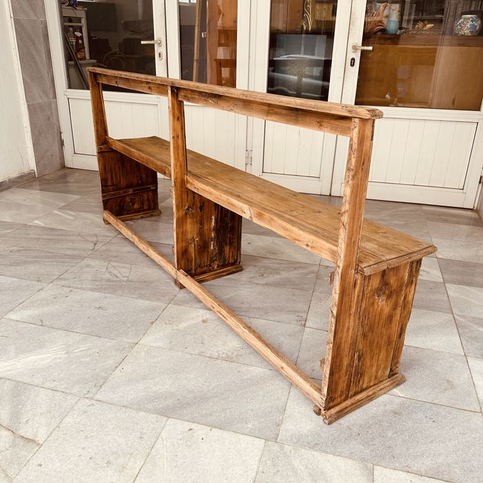 Антикварна италианска дървена пейка от края на Х|Х век