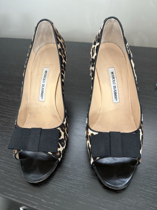Туфли Manolo Blahnik 39.5 леопард