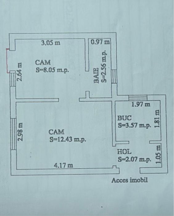 Apartament 2 camere complet renovat | Locație excelentă | 65.000 € negociabil