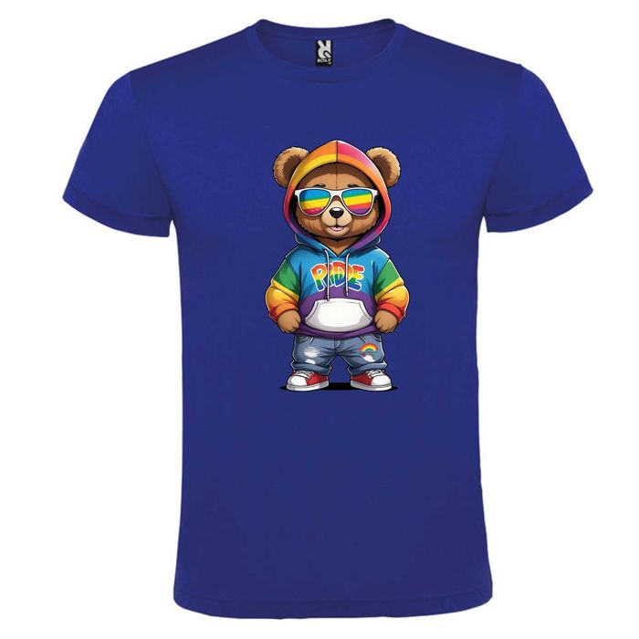 ПРОМО Мъжка тениска с мече , стилна и елегантна тениска НОВА ПРОМО