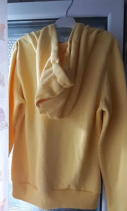 Hanorac dama cu gluga, galben pui